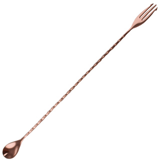 Bar Spoon Trident Stainless Steel 40cm Copper 