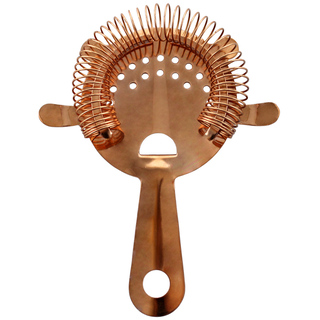 Cocktail Strainer Hawthorn 4 Prong Copper