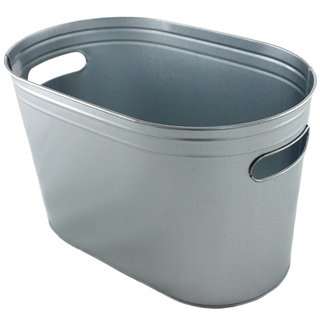 Ice Bucket Galvanised with Handles 6 Litre