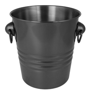 Ice Bucket Wine Cooler Black Chrome 4 Litre