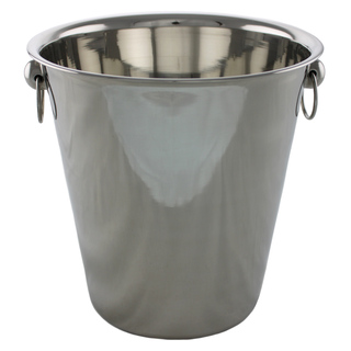 Ice Bucket Wine Cooler with Ring Handles