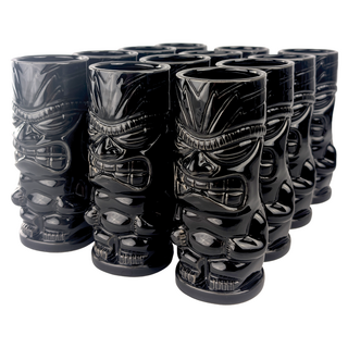 Ceramic Tiki Mug Black Fury 450ml Pack of 12