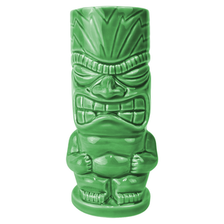 Ceramic Tiki Mug Lime Green Fury 450ml