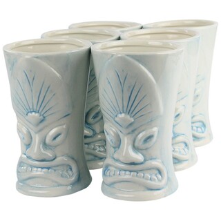 Ceramic Tiki Mug Kala Blue 500ml Pack of 6