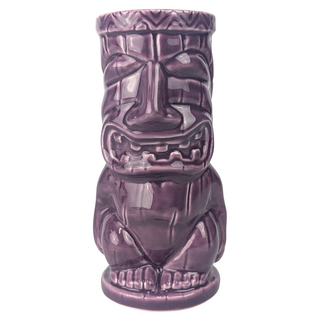 Ceramic Tiki Mug King Purple 450ml