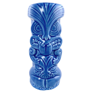 Ceramic Tiki Mug Warrior Blue 500ml