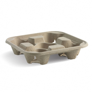 Biopak 4 Cup BioCup Tray 