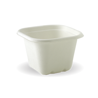 BioPak 630ml BioCane Takeaway Base - White 600/Carton