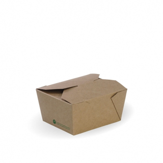Biopak Small BioBoard Lunch Box 200/Carton