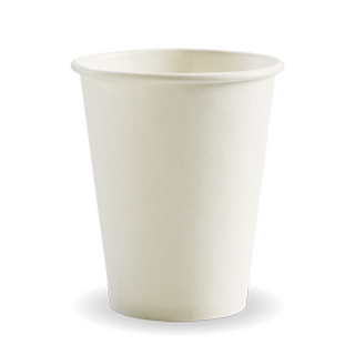 12oz (90mm) Single Wall BioCup- White 1000/Carton