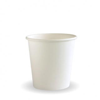 BioPak 4oz Single Wall BioCup -White 