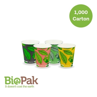 Cold Paper BioCup 390ml/12oz Mixed Leaf 90mm