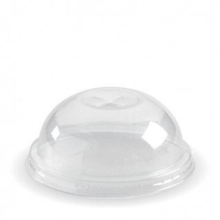 BioPak 60-280ml Clear Dome X-Slot Lid 