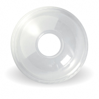 Biopak 300-700ml Clear Dome Lid with 22mm Hole 