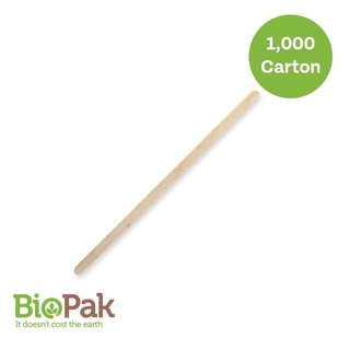 18cm Wooden Stirrer 1000Pk