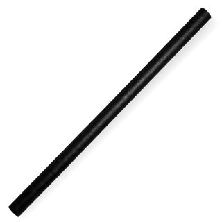 10mm Jumbo Bio Straw Black- 100Pk