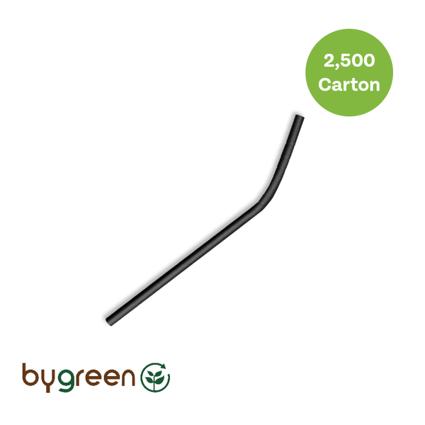 6mm Bendy Straw- Black 