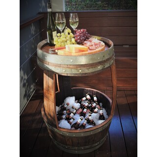 Wine Barrel Ultimate Entertainer with Ice Tub