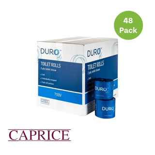 Duro Toilet Roll 2 ply 700 Sheet Individually Wrapped
