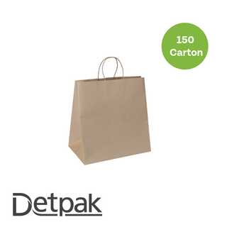 Jumbo Twist Handle Bag - Kraft (370x355x220)