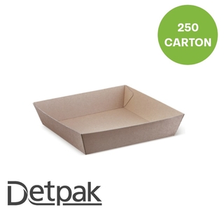 Detpak Endura Food Tray #4 -Brown 228x15245mm
