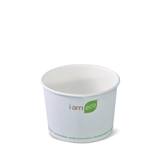 Detpak 8oz Paper ECO Chip Cup Bowl White