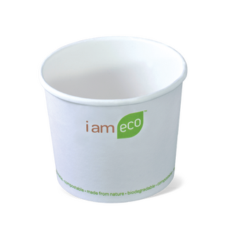Detpak 24oz Paper Eco Chip Cup Bowl White 