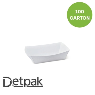 #2 Small Food Tray - White 105x72x44mm