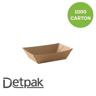 #2 Small Food Tray Kraft 105x72x40mm 