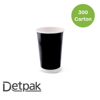 16oz Combo Smooth Double Wall Coffee Cup- Black 
