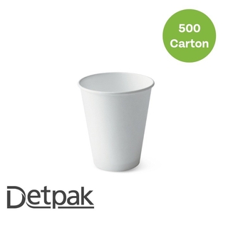 12oz Combo Single Wall (86mm) Coffee Cup- White 