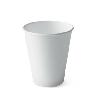 Detpak 12oz Combo Single Wall (86mm) Coffee Cup- White 