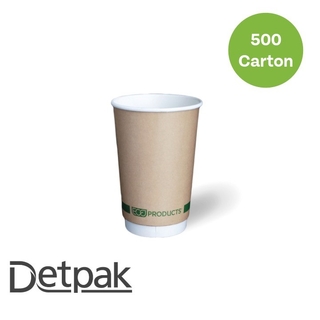 16oz (89mm) ECO Smooth Double Wall- Kraft 