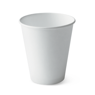 Detpak 12oz Single Wall Hot Cup (89mm) - White 