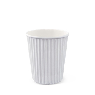 Detpak 12oz Refined Ripple (89mm) White Coffee Cup 