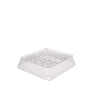 7inch 3-Compartment Taco Sugarcane Tray Lid - 300/Carton