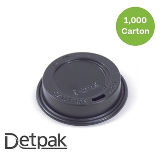8/12/16oz (86mm) Combo Hot Cup Lid - Black 