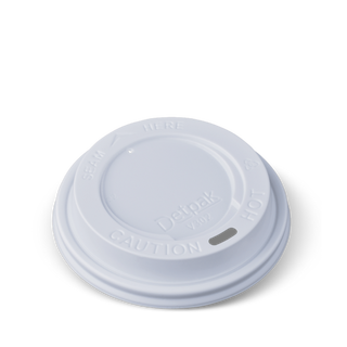 Detpak 8oz (80mm) I am ECO Hot Cup Lid - White