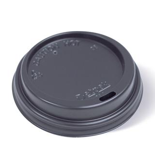 Detpak 12/16/20oz Smooth Hot Cup Lid (89mm) - Black