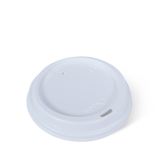 Detpak 8oz (80mm) Smooth Hot Cup Lid - White