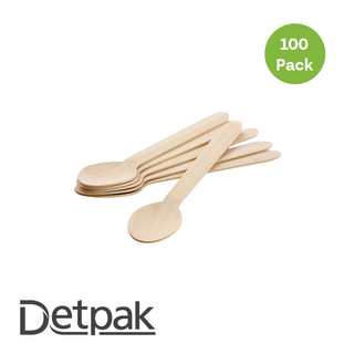 165m Wooden Spoon Uncoated- 100pk