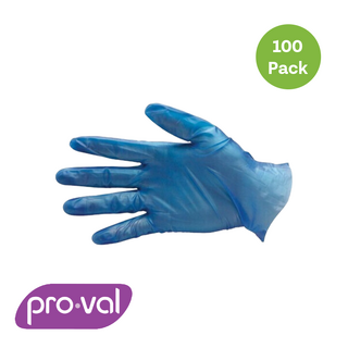 Eco Blue Vinyl Gloves - Pack of 100