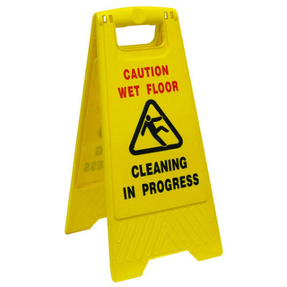 A-Frame Cleaning In Progress Caution Sign 