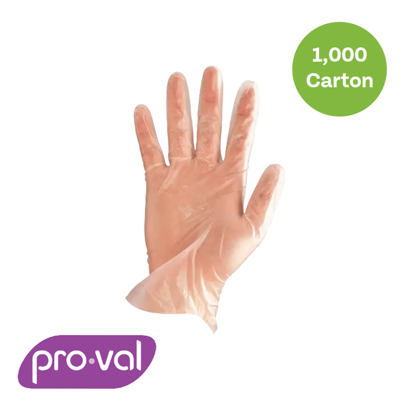 Eco Clear Vinyl Medium Gloves - 1000/CTN