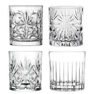 Cocktail Mixology Trend Whiskey Rocks Glasses Set of 4 