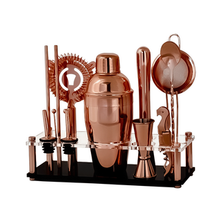 Complete Cocktail Kit with Stand - Copper