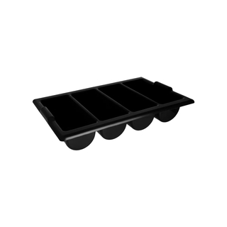 Cutlery Box 4 Compartment (330x550mm) - Black