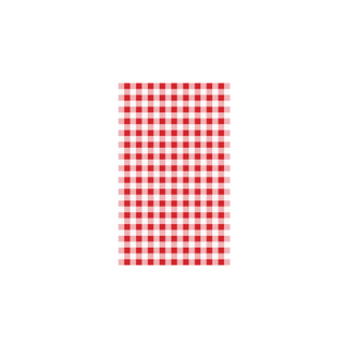 Greaseproof Paper Gingham Red 190x310mm (200 Sheet)
