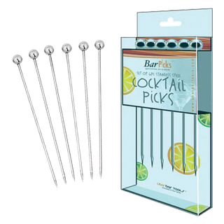 Uber BarPick Ball Cocktail Picks - 6 Pack