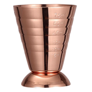 Zeo Lined (Step) Jigger 75ml Copper